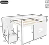 okwish vyvýšená postel 140x200, dřevěný rám se schodištěm s Náhled obrázku produktu 6