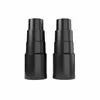 Two black vacuum cleaner hose adapters are shown side-by-side on a white background. Produktbild-Vorschau