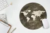 MuchoWow® Mauspad Mousepad Weltkarte - Retro - Gold 30x30 Produktbild-Vorschau 5