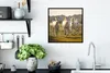 MuchoWow® Gerahmtes Poster Galoppierende weiße Pferde 40x40 Produktbild-Vorschau 3