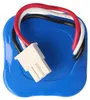 Close-up view of a battery pack with wires and a connector. Produktbild-Vorschau