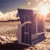 Hiddensee Strandkorb XL 2-Sitzer Volllieger rot / weiß Produktbild-Vorschau 6
