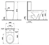 Sapho BELLO RIMLESS Kombi-WC, Abgang senkrecht/waagerecht, Produktbild-Vorschau 5
