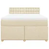 Boxspringbett mit Matratze Creme 140x200 cm Stoff, Produktbild-Vorschau 4