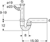 Geberit Spültisch-Ablauf G1 1/2 x 40mm, weiß, robust, Produktbild-Vorschau 3