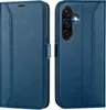 A blue flip case for a Samsung Galaxy A17 5G phone is shown from two angles. Anteprima dell’immagine prodotto