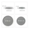 Relaxdays Drehteller, 2-tlg. Set, Ø 25 & 30 cm, drehbarer Produktbild-Vorschau 4