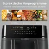 KLAMER Heißluftfritteuse Duo 9 L – Doppelkammer Airfryer Produktbild-Vorschau 3