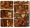 Abbey Library Minicity DIY Book Nook miniatúrny domček 3D Náhľad obrázku produktu 3