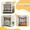 PawHut Barrière de sécurité pour animaux avec porte Voir les images du produit 8
