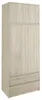 Framire Šatní skříň 90cm + nástavec B-9-N-TIP dub SONOMA Náhled obrázku produktu 1