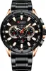 A close-up studio shot of a men's chronograph watch. Produktbild-Vorschau