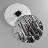 Wanduhr - Rund - Glasuhr - Wolkenkratzer Fotografie Dubai - Produktbild-Vorschau 2