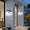 LED Außenwandleuchte 2er-Set, 24W, IP65, schwarz, 6500K Productafbeelding-voorbeeld