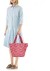 Reisenthel Shopper M, Stoffbeutel, Rot, Weiß, Polyester, Produktbild-Vorschau 3