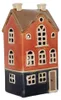 Clayre & Eef theelichthouder Haus, 12x9x22 cm, oranje, Productafbeelding-voorbeeld 2