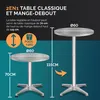 CASARIA® Table Basse Pliante Intérieur Extérieur - Set de 2 Voir les images du produit 4
