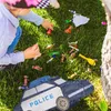Relaxdays Pinata Polizei, mit Stab & Maske, Partypinata Produktbild-Vorschau 3