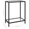 vidaXL Stolik konsola przezroczysty 60x35x75 cm szkło Podgląd zdjęcia produktu 5