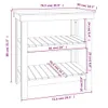 Werkbank 78,5x50x80 cm Massivholz Kiefer Produktbild-Vorschau 8
