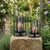 Relaxdays Windlicht 2er Set, Glaszylinder mit Produktbild-Vorschau 2