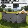Outsunny Windschutz faltbar Camping Sichtschutz mit Produktbild-Vorschau 4