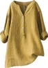 Elegante Damen-Leinenbluse - Sommer Langarm, Große Größen Produktbild-Vorschau 1