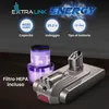 Extralink Batteria di ricambio 4000 mAh + filtro HEPA per Anteprima dell’immagine prodotto 4