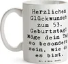Mr. & Mrs. Panda Kaffeetasse Spruch 53. Geburtstag - Weiß - Produktbild-Vorschau 3