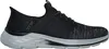 A side view of a black and gray Skechers men's sneaker. Anteprima dell’immagine prodotto