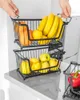 Schwarzer stapelbarer Obstkorb Produktbild-Vorschau 4