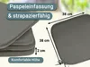 4er Set Stuhlkissen, 38x38 cm, grau, quadratisch, mit Produktbild-Vorschau 5