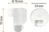 SSC-LUXon LOXIR PIR Détecteur de mouvement blanc IP54 pour Voir les images du produit 6