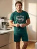 Pyjama Set Kurz - Athletics Original, Farbe:navy, Größe:XL Produktbild-Vorschau 10
