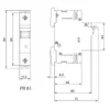 Interruttore miniaturizzato C16A 1 polo 10kA Fusibile VDE Anteprima dell’immagine prodotto 6