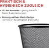 Westcott Papierkorb Mesh Schwarz (2er-Set) | 2 x Mülleimer Produktbild-Vorschau 2