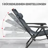 Outsunny Sonnenliege 2er Set klappbar Zero Gravity Produktbild-Vorschau 4
