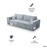 FEDVE Schlafsofa Sofa Sekwana Funktionssofa Bettsofa Produktbild-Vorschau 4