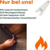 A marketing image showing a tool and a hand assembling a grill. Podgląd zdjęcia produktu