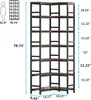 Tribesigns 7 Ablagen Eck-Bücherregal, 200cm hohes Produktbild-Vorschau 6