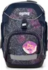 A front view of a children's backpack with a galaxy-like pattern. Náhľad obrázku produktu