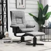 HOMCOM Relaxsessel mit Hocker, Fernsehsessel, Polstersessel Produktbild-Vorschau 2