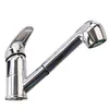 A chrome-finished kitchen faucet with a pull-out spout is shown against a white background. Produktbild-Vorschau