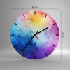 Wanduhr - Rund - Glasuhr - Abstraktion modern - 40x40cm - Produktbild-Vorschau 3