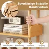 COSTWAY Eckregal mit 4 Ebene, freistehendes Bücherregal mit Produktbild-Vorschau 4