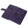Galaxy A21 Hülle, Schmetterling Prägung Flip Leder Produktbild-Vorschau 6