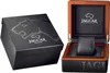 A black Jaguar watch box with the Jaguar logo and text, shown open and closed. Náhled obrázku produktu
