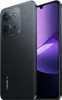A black Xiaomi Redmi smartphone is shown from a diagonal angle, with its screen displaying a purple abstract pattern. Náhled obrázku produktu