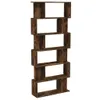 vidaXL Bücherregal/Raumteiler Räuchereiche 80x24x192 cm Produktbild-Vorschau 1
