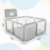 Parc pour bébé 126*126cm Barrière de sécurité avec 50 Voir les images du produit 5